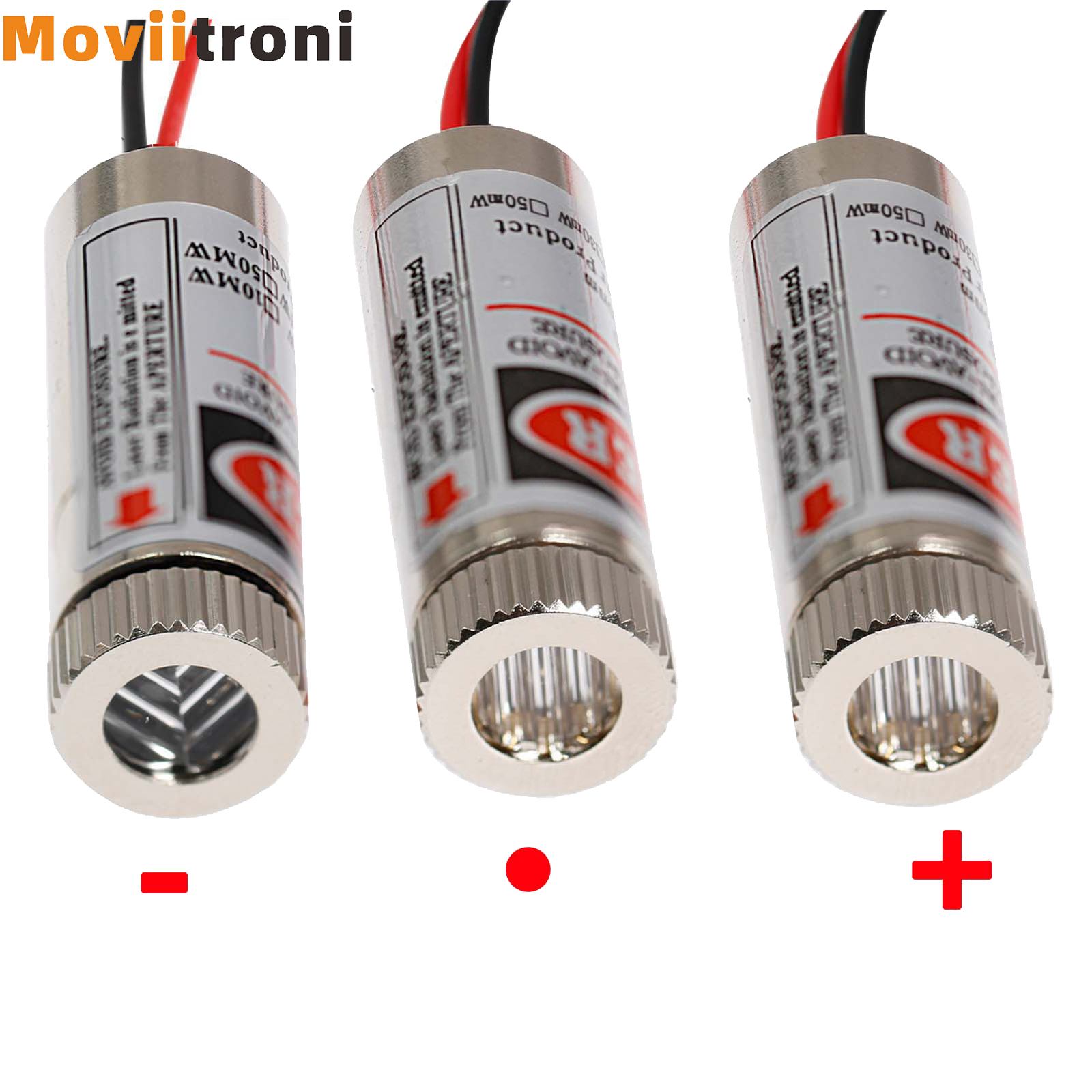 Industrial Laser Line Module - 調整可能な焦点距離、赤いレーザーポイント、ライン、クロス、650nm、12mm、5mwを備えた工業用モジュール