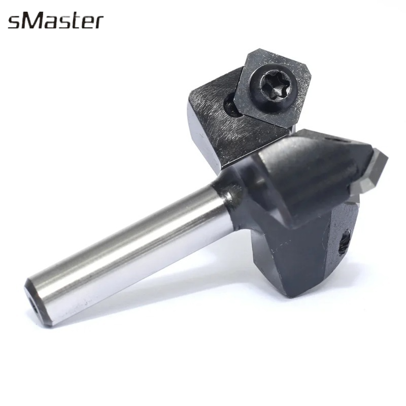 Cnc Router Bit - 1個入りCNCヘビーデューティスポイルボードプランジングサーフェシングプレーニングフライカッター＆スラブレベラーカッター、木工用ルータービットエンドミル