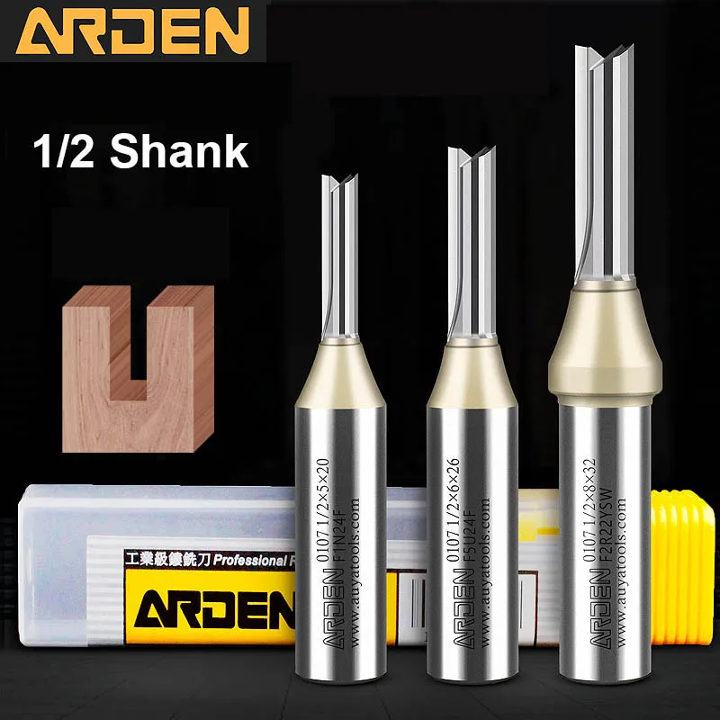 Cnc Router Bit - アーデン CNC TCT ストレートエンドミル 2F 木工ツール超硬カッター