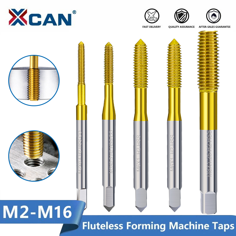 Cnc Router Bit - Xcan-押し出しタップ,M2-M12個の機械,メートルねじ,ドリル,金属ねじ切り工具を備えた成形機