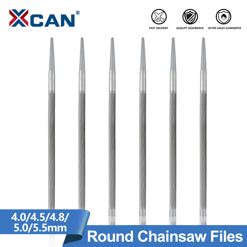 Cnc Router Bit - XCAN 3 個 4.0/4.5/4.8/5.0/5.5 ミリメートルシャンクラウンド高炭素鋼研磨鋸チェーンファイルシャープナー木工チェーンソー用
