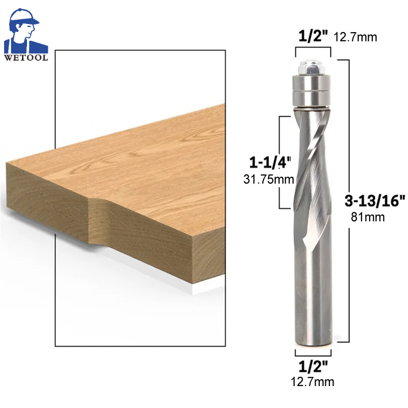1/2インチ 12mm シャンク フラッシュトリム 超硬ソリ - Cnc Router Bit のレビューと価格