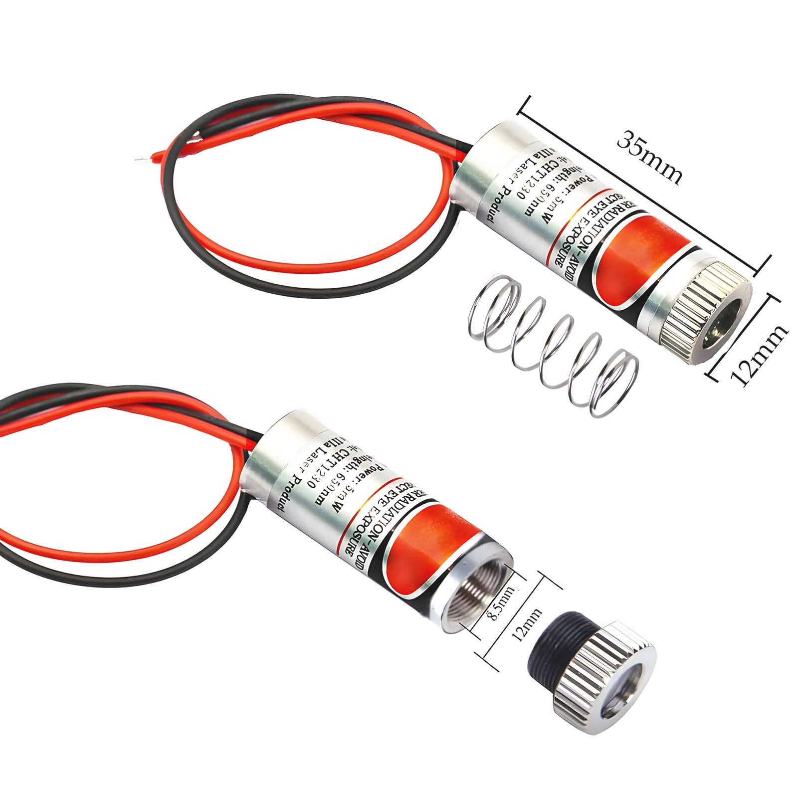 調整可能な焦点距離、赤いレーザーポイント、ライン、クロス、6 - Industrial Laser Line Module のレビューと価格