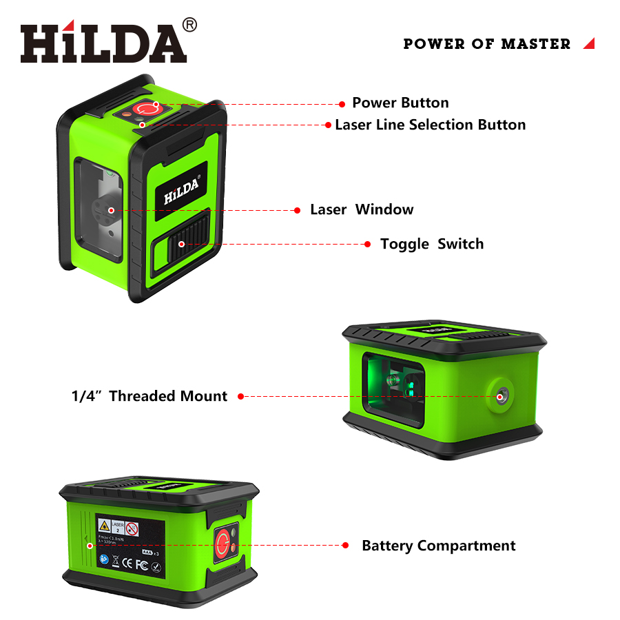 ヒルダ-セルフレベリング緑色レーザーレベルメーター,水平およ - Industrial Laser Measurement のレビューと価格