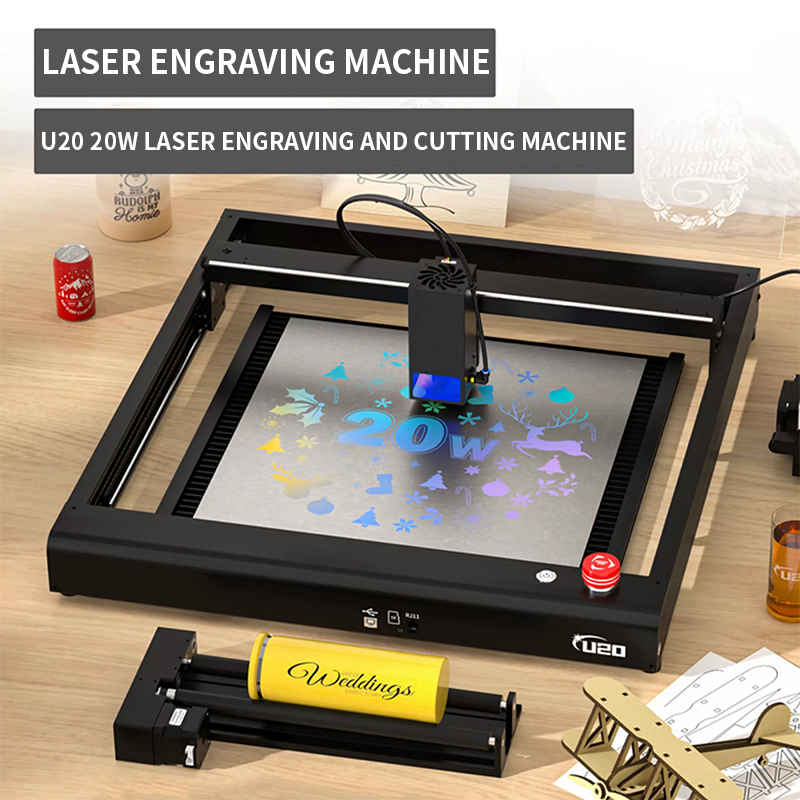 20W レーザー彫刻機 U20 レーザー彫刻および切断機 エ - Air Assist Pump Laser のレビューと価格