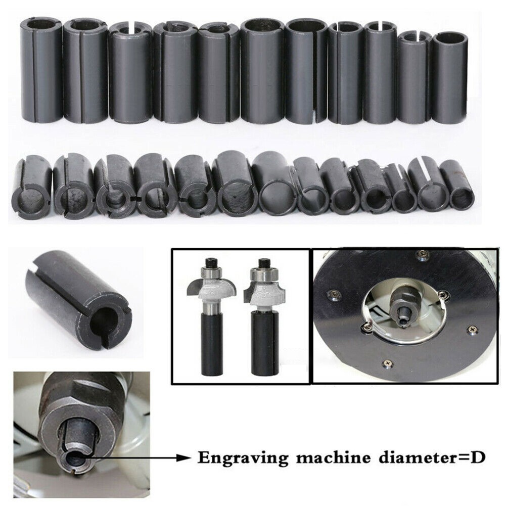 ルータービットアダプターコレット6 6.35 8 10 12 - Cnc Router Bit のレビューと価格