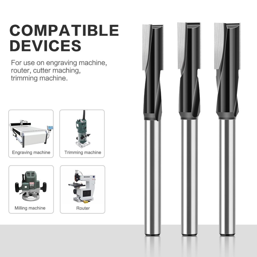 12mmシャンクストレートルータービット、ダブルフルート超硬 - Cnc Router Bit のレビューと価格