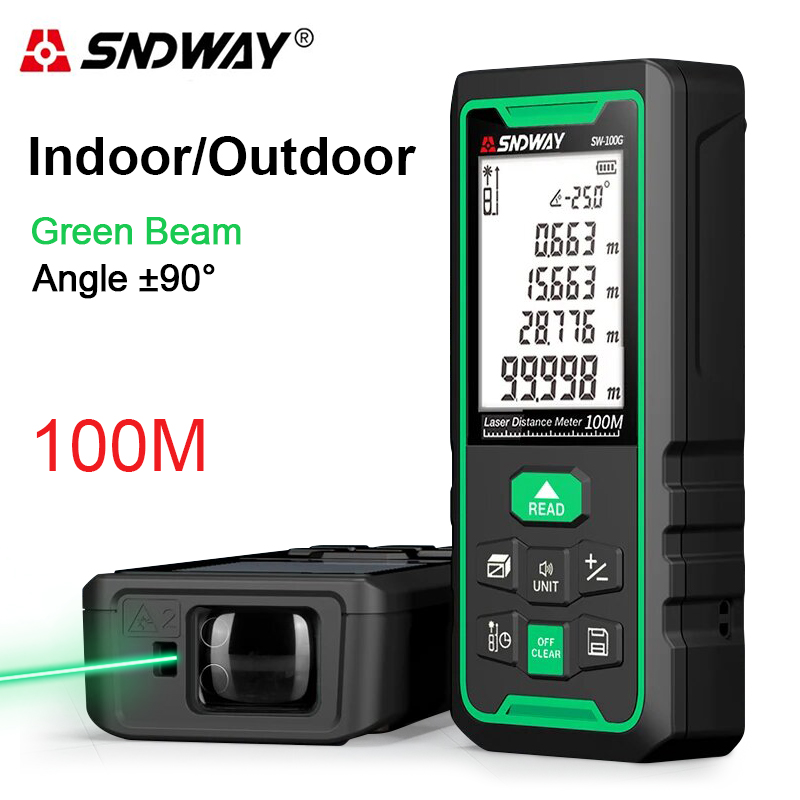 グリーンレーザー距離計デジタル距離計 150 メートル 10 - Industrial Laser Measurement のレビューと価格