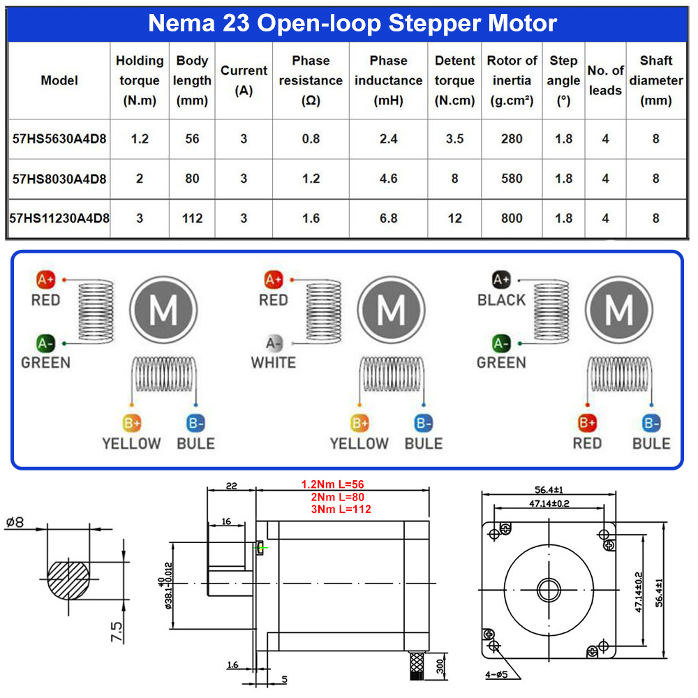57mm Nema23 クローズドループギア付きステッピング - Stepper Driver Cnc のレビューと価格