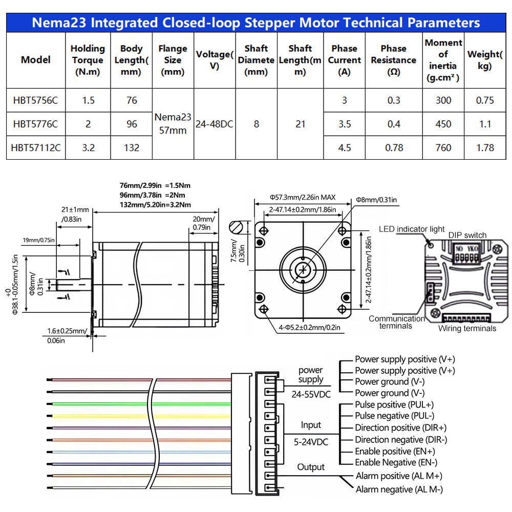 57mm Nema23 クローズドループギア付きステッピング - Stepper Driver Cnc のレビューと価格