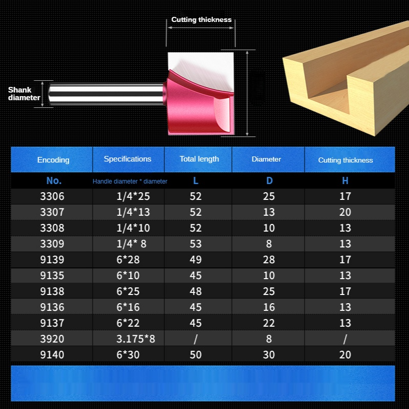 6mm木工用彫刻フライス、CNCトリミングマシン用、密度板の - Cnc Router Bit のレビューと価格
