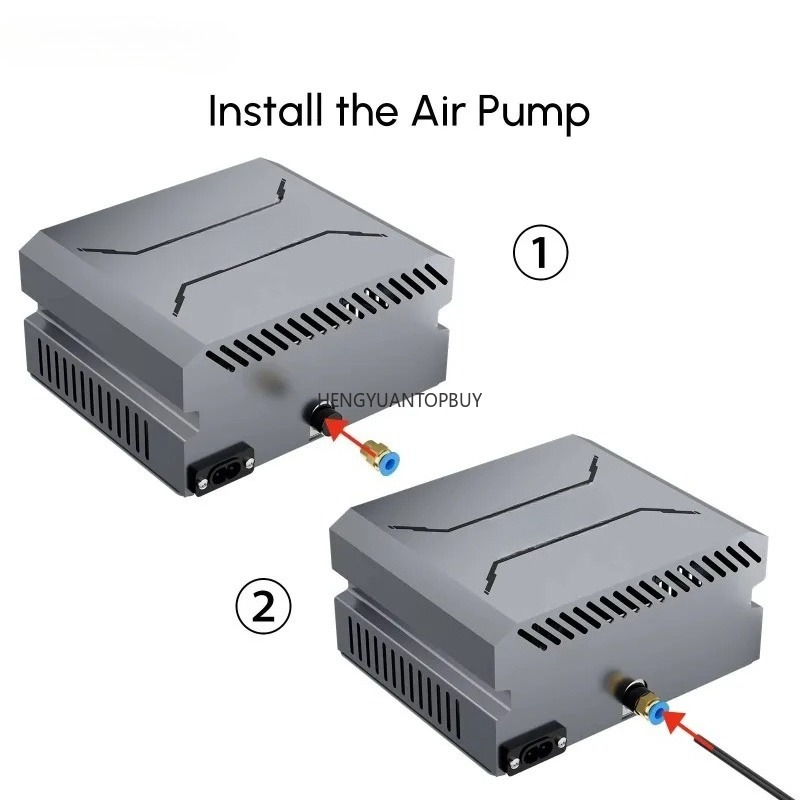 エアポンプは、レーザー彫刻機の切断、保護、煙や残留物の吹き飛 - Air Assist Pump Laser のレビューと価格